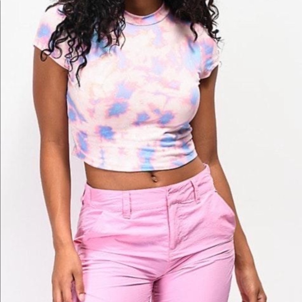cotton candy crop top